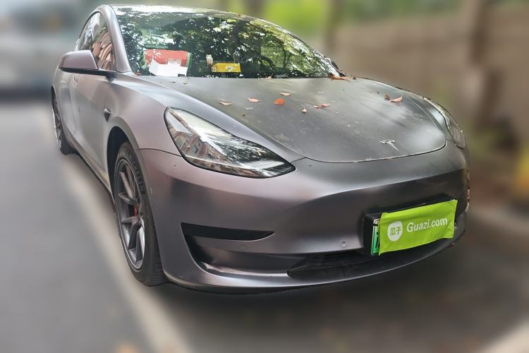 Used Tesla Model 3 2021 Standard Range Rear-Drive Upgraded Version Front Right 45 Deg