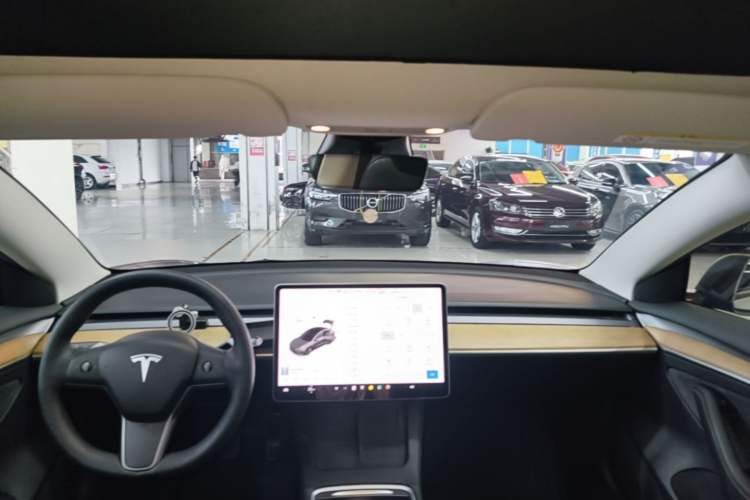 Used Tesla Model 3 2021 Standard Range Rear-Wheel Drive Upgraded Version 3D6 Headliner