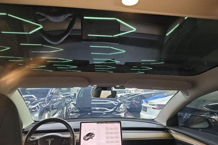 Used Tesla Model 3 2021 Standard Range Rear-Wheel Drive Upgraded Version 3D6 Headliner