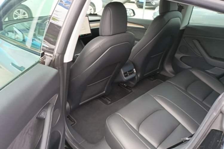 Used Tesla Model 3 2021 Performance High-Performance All-Wheel-Drive Version Left Rear Seat