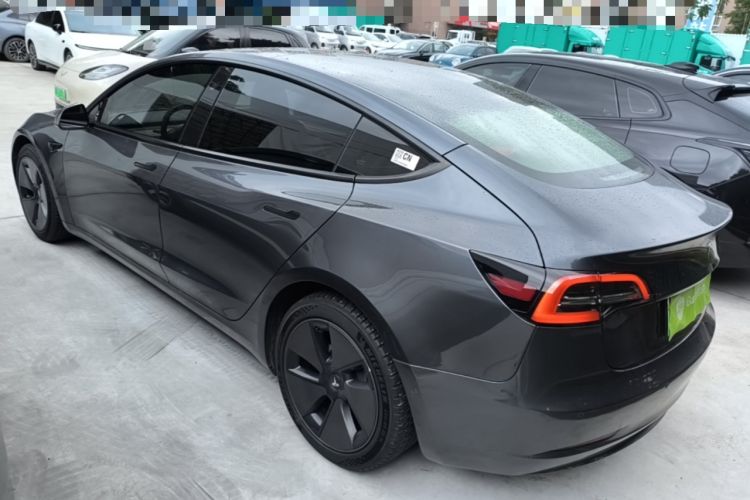 Used Tesla Model 3 2021 Revised Version Standard Range Rear-Wheel Drive Upgraded Edition 3D1 Rear Left 45 Deg