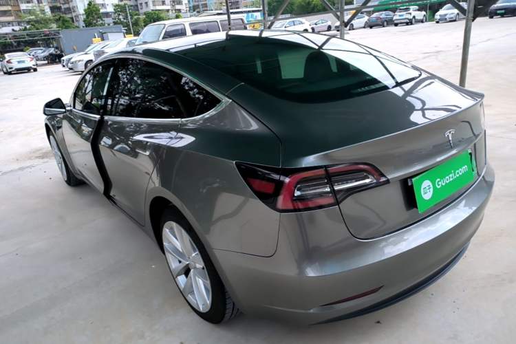 Used Tesla Model 3 2021 Standard Range Rear-Drive Upgraded Version Rear Left 45 Deg
