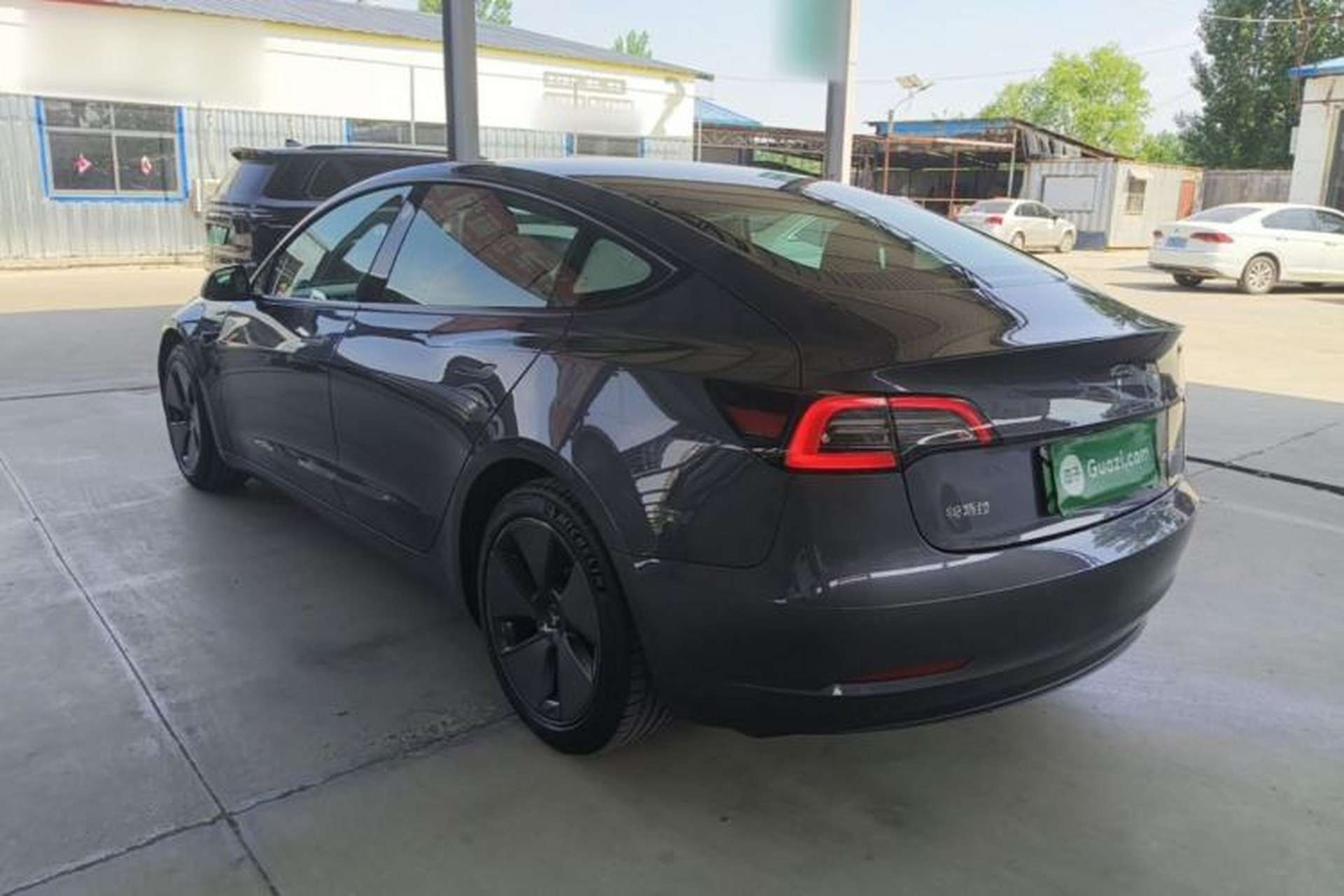 Used Tesla Model 3 2021 Revised Version Standard Range Rear-Wheel Drive Upgraded Edition 3D1 Rear Left 45 Deg