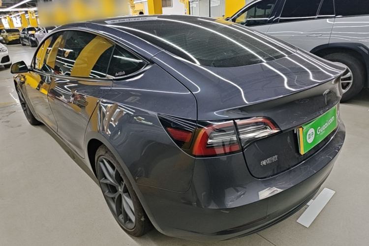 Used Tesla Model 3 2021 Revised Performance Version with All-Wheel Drive 3D1 Rear Left 45 Deg