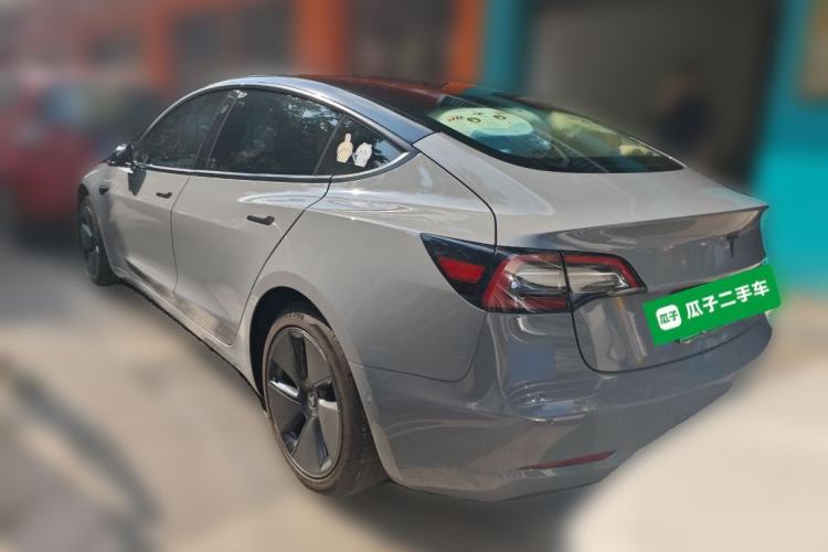 Used Tesla Model 3 2021 Standard Range Rear-Drive Upgraded Version Rear Left 45 Deg
