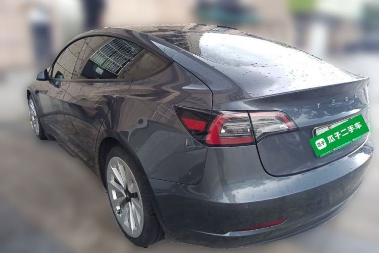 Used Tesla Model 3 2021 Standard Range Rear-Drive Upgraded Version Rear Left 45 Deg