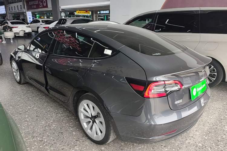 Used Tesla Model 3 2021 Standard Range Rear-Drive Upgraded Version Rear Left 45 Deg
