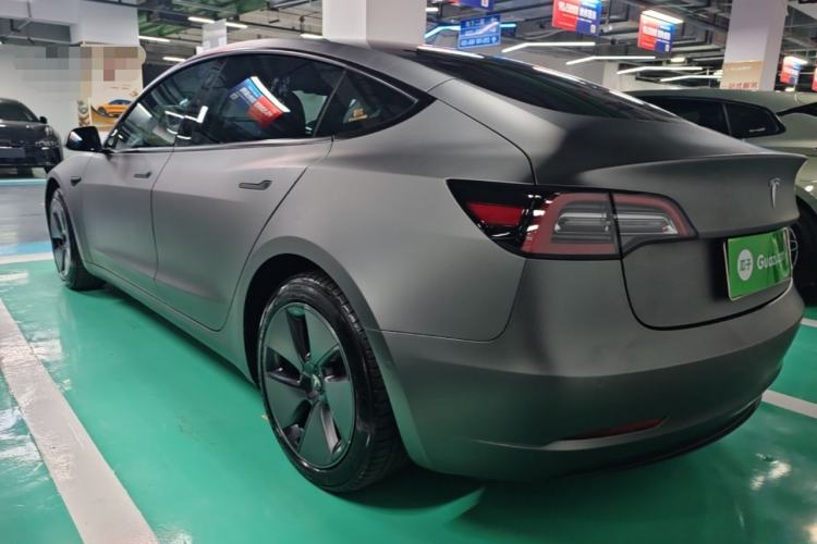 Used Tesla Model 3 2021 Standard Range Rear-Drive Upgraded Version Rear Left 45 Deg