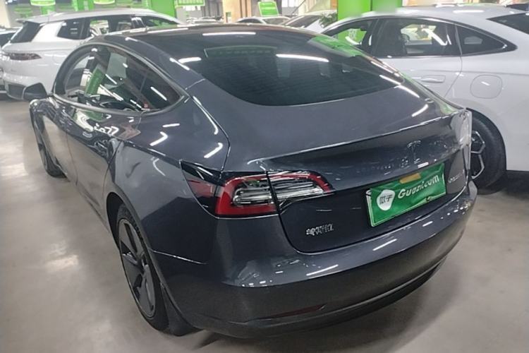 Used Tesla Model 3 2021 Standard Range Rear-Drive Upgraded Version Rear Left 45 Deg