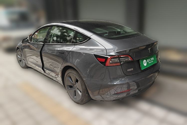 Used Tesla Model 3 2021 Standard Range Rear-Wheel Drive Upgraded Version 3D6 Rear Left 45 Deg