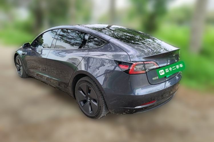 Used Tesla Model 3 2021 Standard Range Rear-Drive Upgraded Version Rear Left 45 Deg