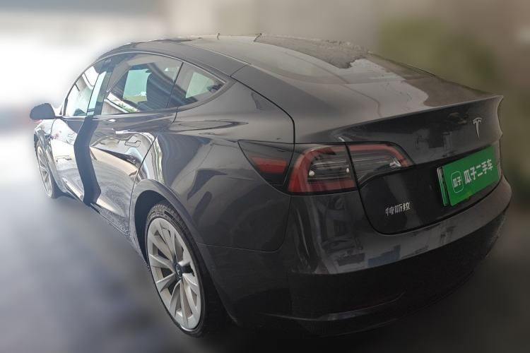 Used Tesla Model 3 2021 Standard Range Rear-Wheel Drive Upgraded Version 3D6 Rear Left 45 Deg