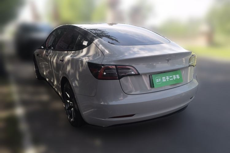 Used Tesla Model 3 2021 Standard Range Rear-Drive Upgraded Version Rear Left 45 Deg