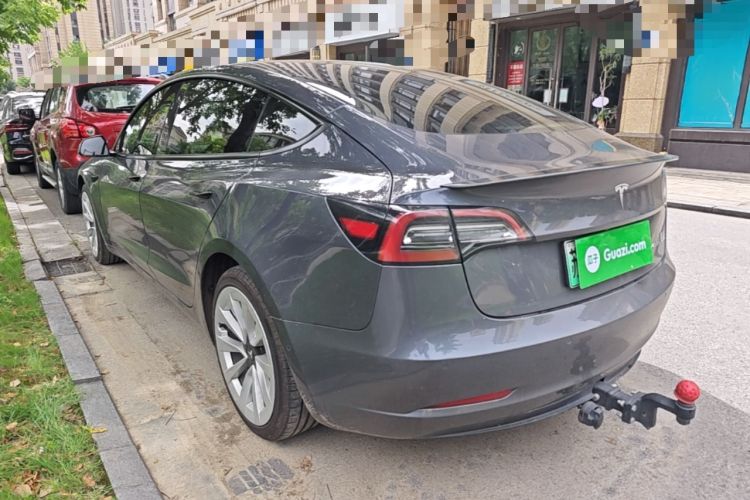 Used Tesla Model 3 2021 Revised Version Standard Range Rear-Wheel Drive Upgraded Edition 3D1 Rear Left 45 Deg