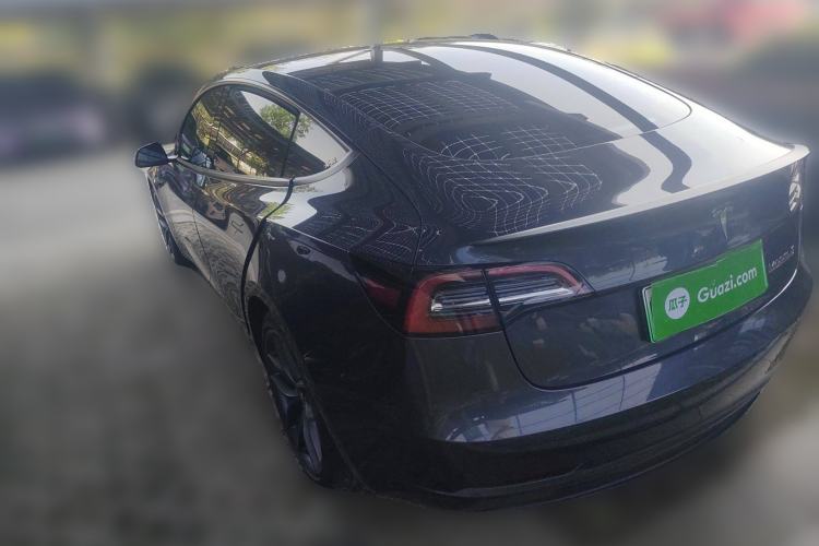 Used Tesla Model 3 2021 Performance High-Performance All-Wheel-Drive Version 3D6 Rear Left 45 Deg