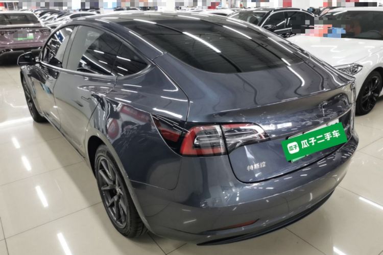 Used Tesla Model 3 2021 Standard Range Rear-Wheel Drive Upgraded Version 3D6 Rear Left 45 Deg