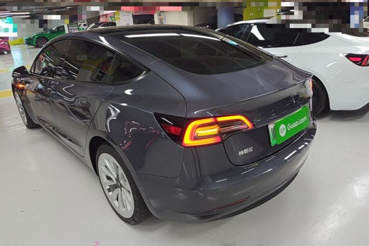 Used Tesla Model 3 2021 Standard Range Rear-Drive Upgraded Version Rear Left 45 Deg