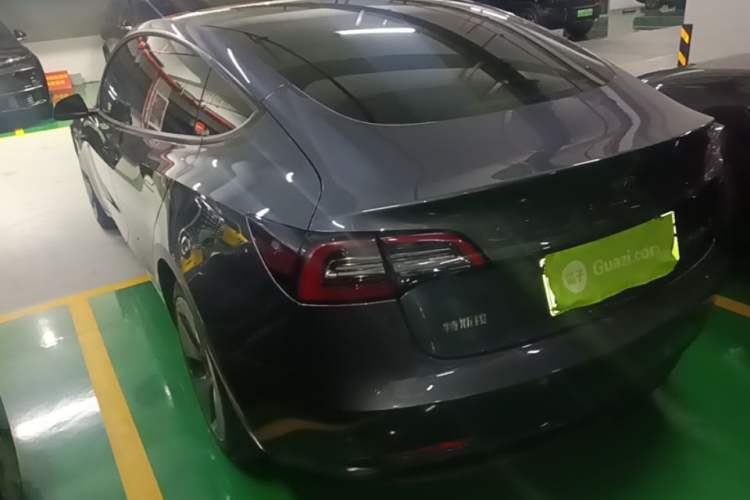 Used Tesla Model 3 2021 Standard Range Rear-Drive Upgraded Version Rear Left 45 Deg