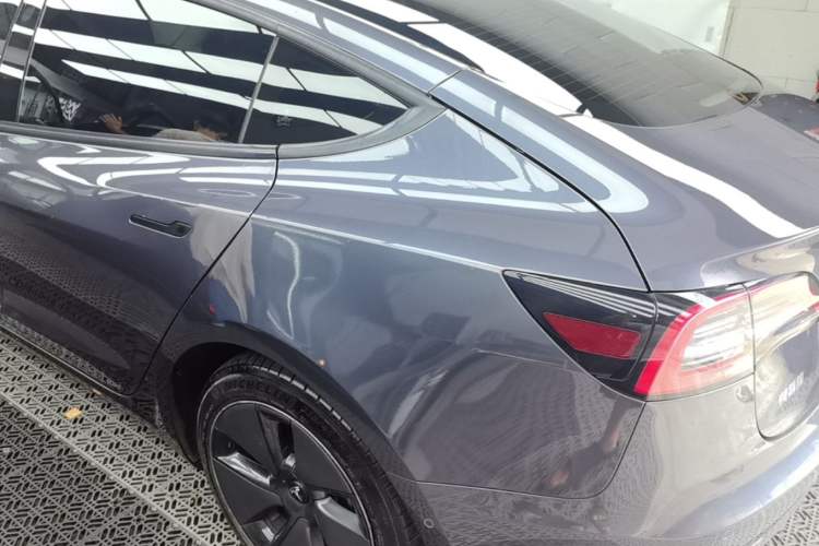 Used Tesla Model 3 2021 Standard Range Rear-Wheel Drive Upgraded Version 3D6 Rear Left 45 Deg