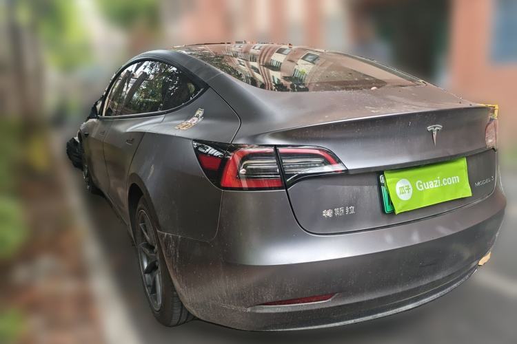 Used Tesla Model 3 2021 Standard Range Rear-Drive Upgraded Version Rear Left 45 Deg