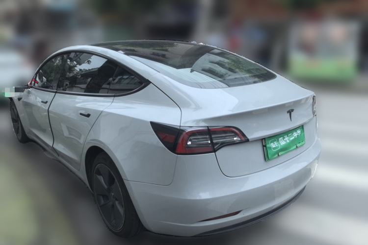 Used Tesla Model 3 2021 Revised Version Standard Range Rear-Wheel Drive Upgraded Edition 3D1 Rear Left 45 Deg