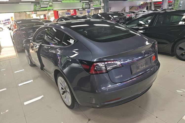 Used Tesla Model 3 2021 Standard Range Rear-Wheel Drive Upgraded Version 3D6 Rear Left 45 Deg