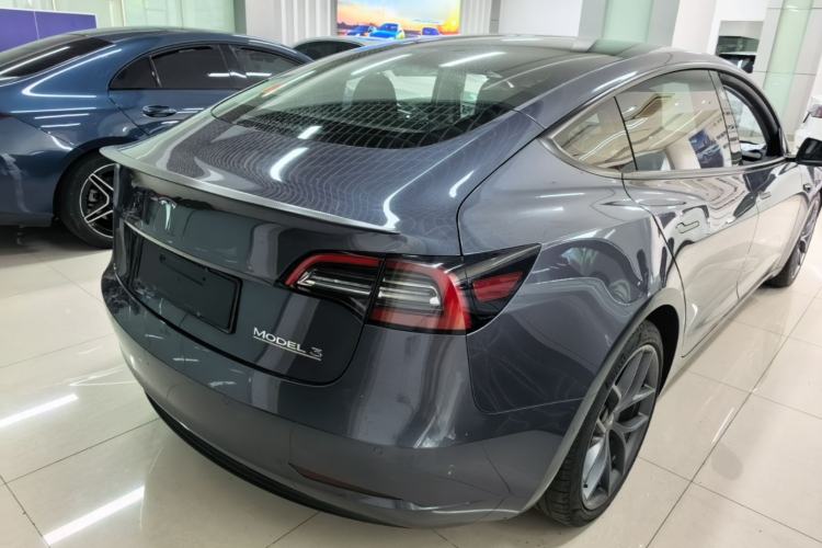 Used Tesla Model 3 2021 Performance High-Performance All-Wheel-Drive Version Rear Right 45 Deg