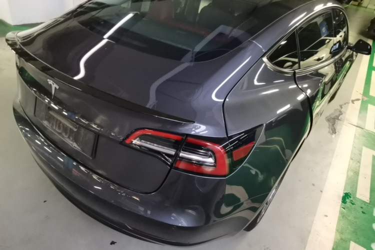 Used Tesla Model 3 2021 Standard Range Rear-Wheel Drive Upgraded Version 3D6 Rear Right 45 Deg