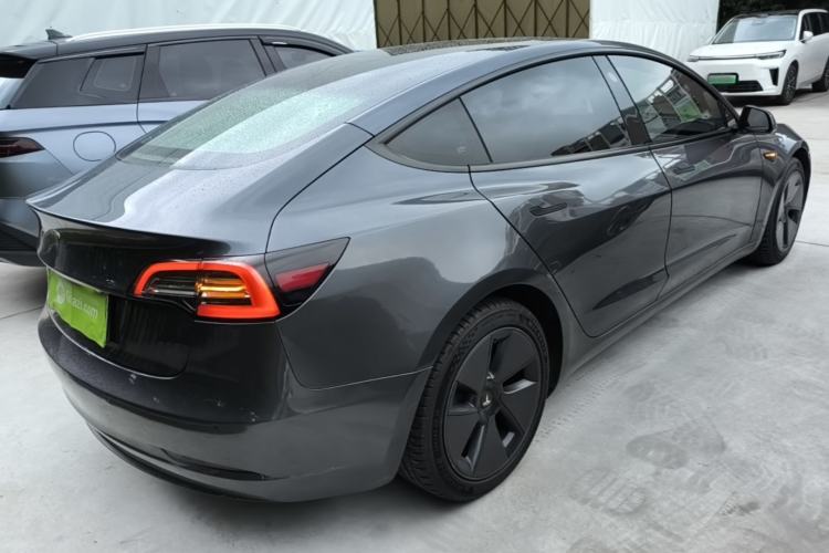 Used Tesla Model 3 2021 Revised Version Standard Range Rear-Wheel Drive Upgraded Edition 3D1 Rear Right 45 Deg