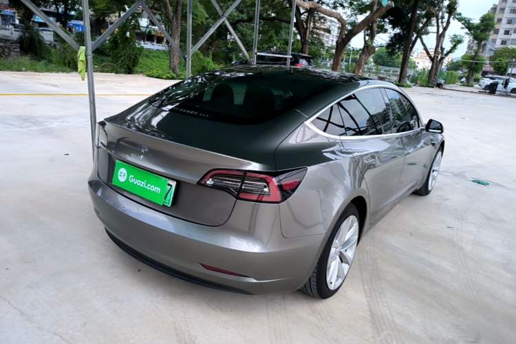 Used Tesla Model 3 2021 Standard Range Rear-Drive Upgraded Version Rear Right 45 Deg