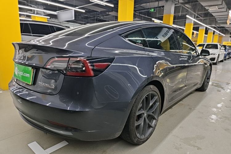 Used Tesla Model 3 2021 Revised Performance Version with All-Wheel Drive 3D1 Rear Right 45 Deg