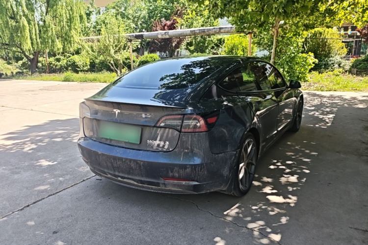 Used Tesla Model 3 2021 Performance High-Performance All-Wheel-Drive Version Rear Right 45 Deg