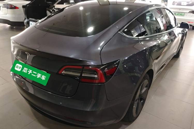 Used Tesla Model 3 2021 Standard Range Rear-Wheel Drive Upgraded Version 3D6 Rear Right 45 Deg