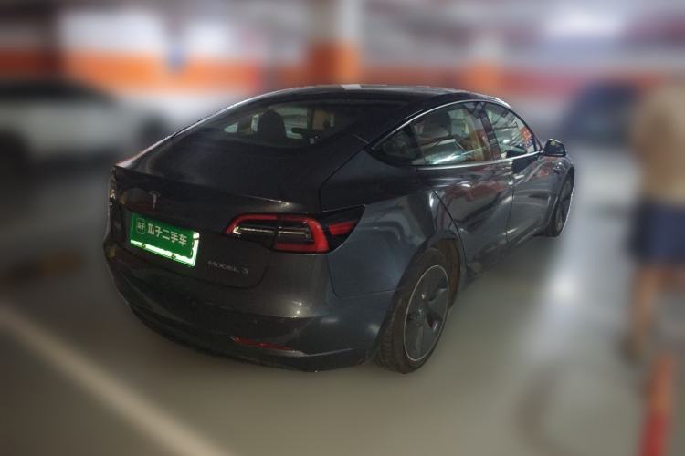 Used Tesla Model 3 2021 Standard Range Rear-Drive Upgraded Version Rear Right 45 Deg