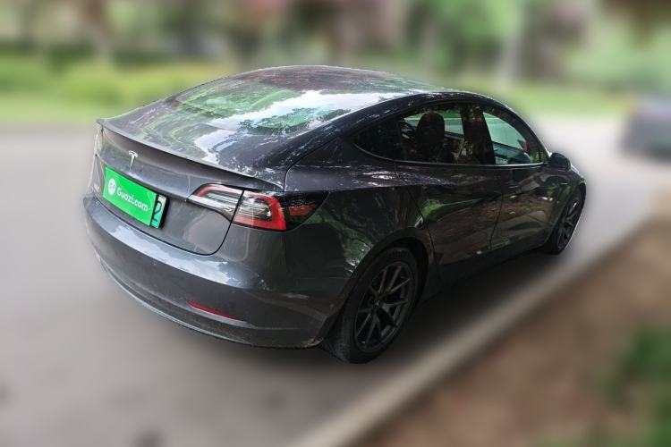 Used Tesla Model 3 2021 Standard Range Rear-Drive Upgraded Version Rear Right 45 Deg