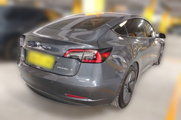 Used Tesla Model 3 2021 Standard Range Rear-Drive Upgraded Version Rear Right 45 Deg