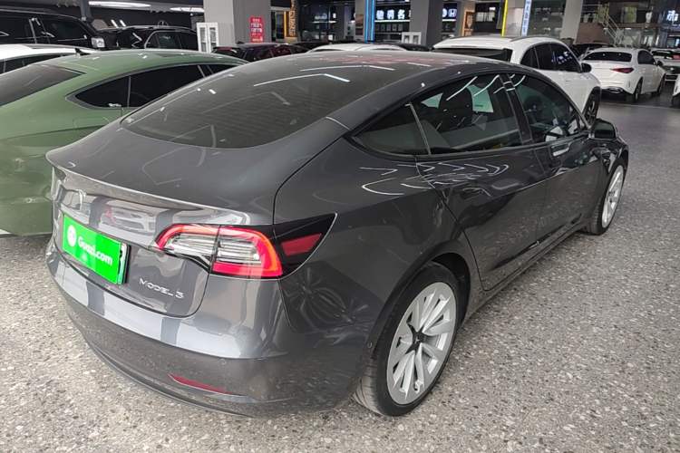 Used Tesla Model 3 2021 Standard Range Rear-Drive Upgraded Version Rear Right 45 Deg