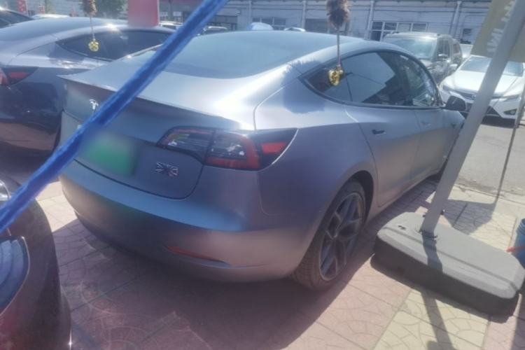 Used Tesla Model 3 2021 Performance High-Performance All-Wheel-Drive Version 3D6 Rear Right 45 Deg