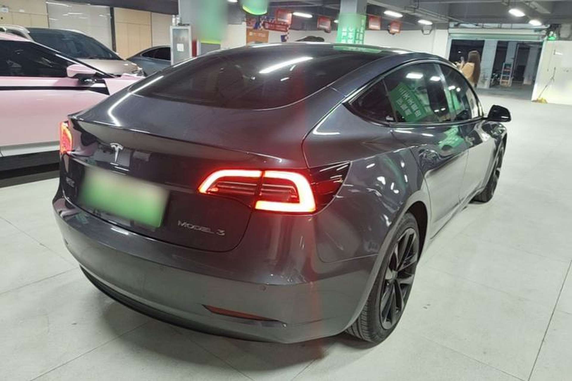 Used Tesla Model 3 2021 Revised Version Standard Range Rear-Wheel Drive Upgraded Edition 3D1 Rear Right 45 Deg