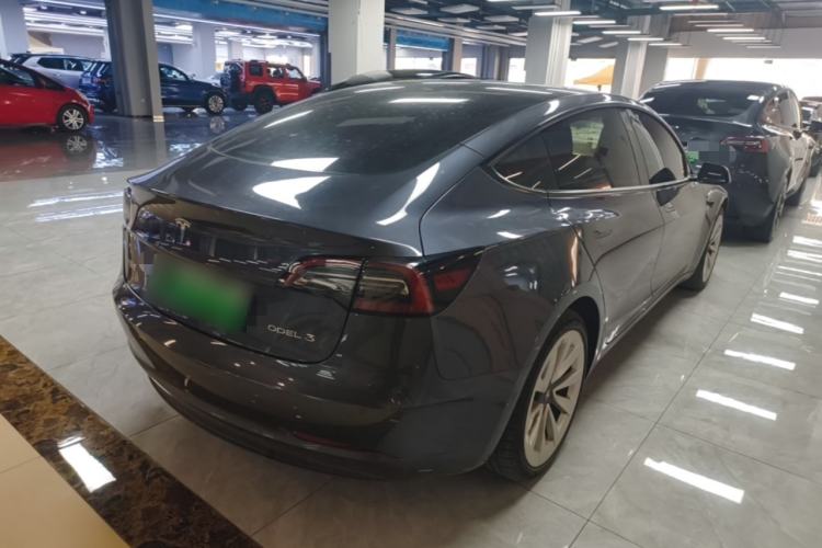 Used Tesla Model 3 2021 Revised Version Standard Range Rear-Wheel Drive Upgraded Edition 3D1 Rear Right 45 Deg