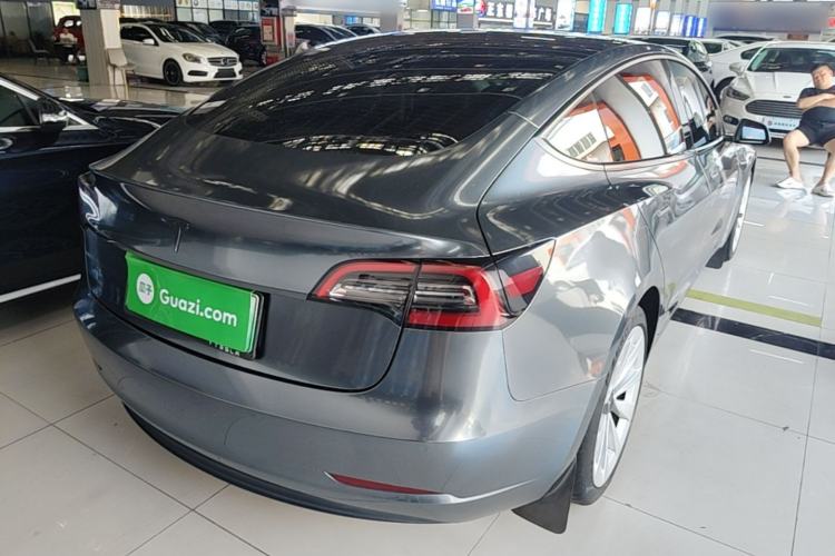 Used Tesla Model 3 2021 Standard Range Rear-Drive Upgraded Version Rear Right 45 Deg