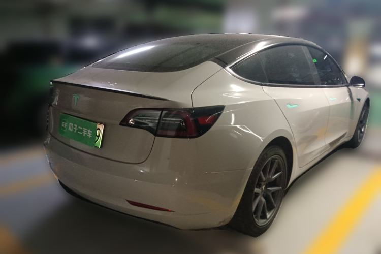 Used Tesla Model 3 2021 Revised Version Standard Range Rear-Wheel Drive Upgraded Edition 3D1 Rear Right 45 Deg