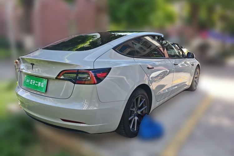 Used Tesla Model 3 2021 Standard Range Rear-Drive Upgraded Version Rear Right 45 Deg