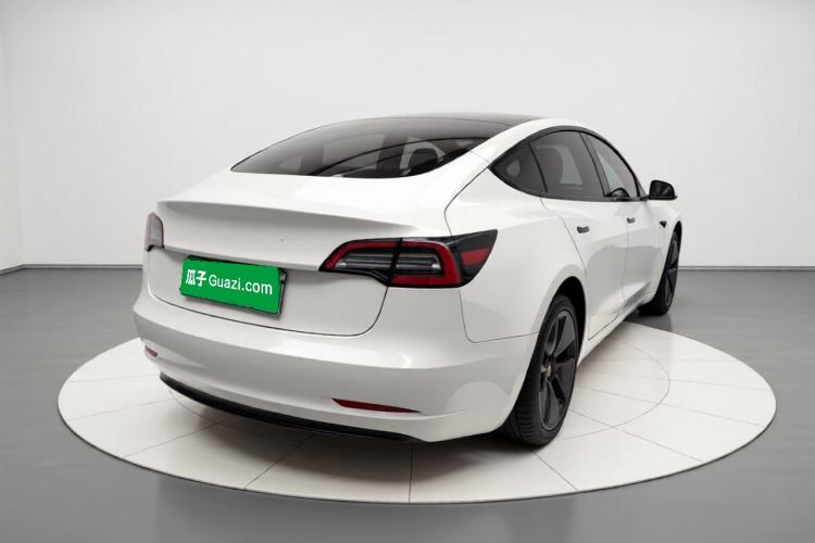 Used Tesla Model 3 2021 Standard Range Rear-Wheel Drive Upgraded Version 3D6 Rear Right 45 Deg