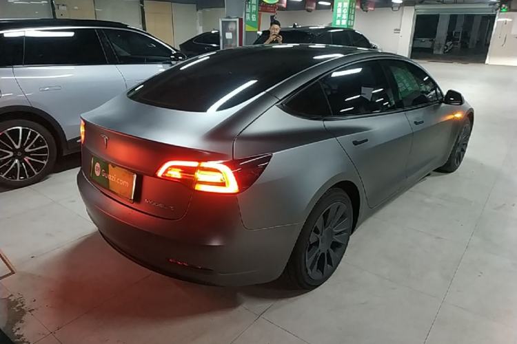 Used Tesla Model 3 2021 Standard Range Rear-Wheel Drive Upgraded Version 3D6 Rear Right 45 Deg
