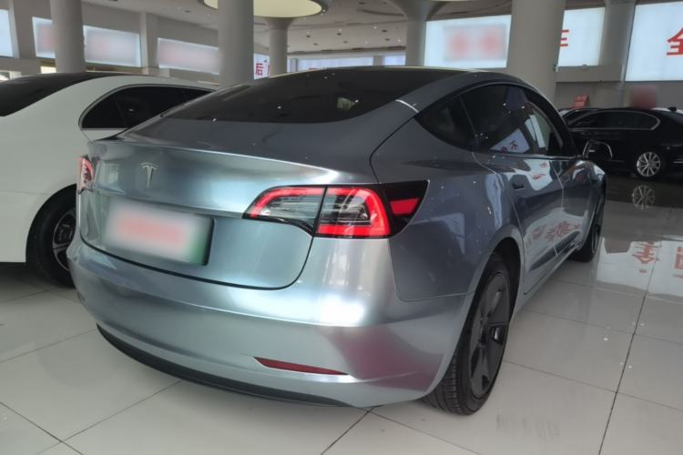 Used Tesla Model 3 2021 Standard Range Rear-Wheel Drive Upgraded Version 3D6 Rear Right 45 Deg