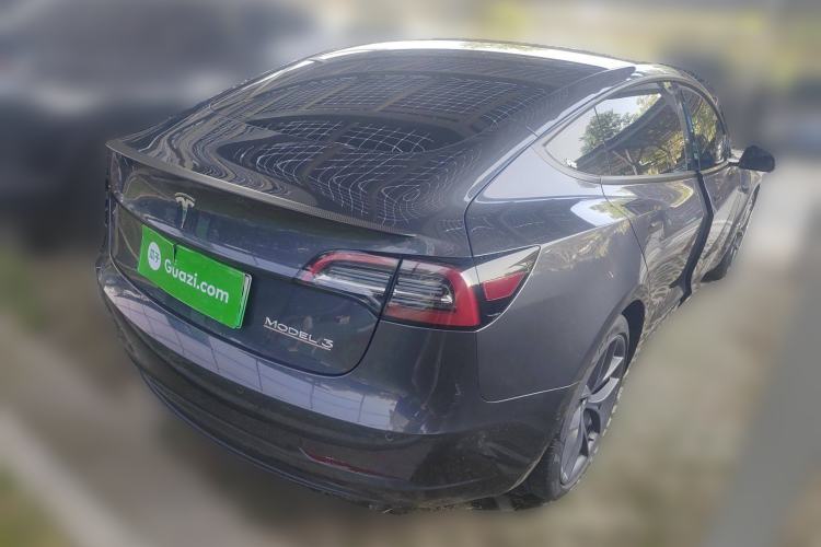 Used Tesla Model 3 2021 Performance High-Performance All-Wheel-Drive Version 3D6 Rear Right 45 Deg