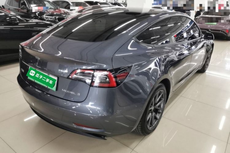 Used Tesla Model 3 2021 Standard Range Rear-Wheel Drive Upgraded Version 3D6 Rear Right 45 Deg