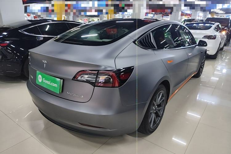 Used Tesla Model 3 2021 Standard Range Rear-Drive Upgraded Version Rear Right 45 Deg