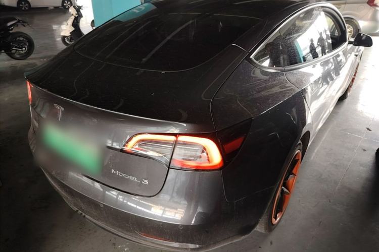Used Tesla Model 3 2021 Standard Range Rear-Drive Upgraded Version Rear Right 45 Deg